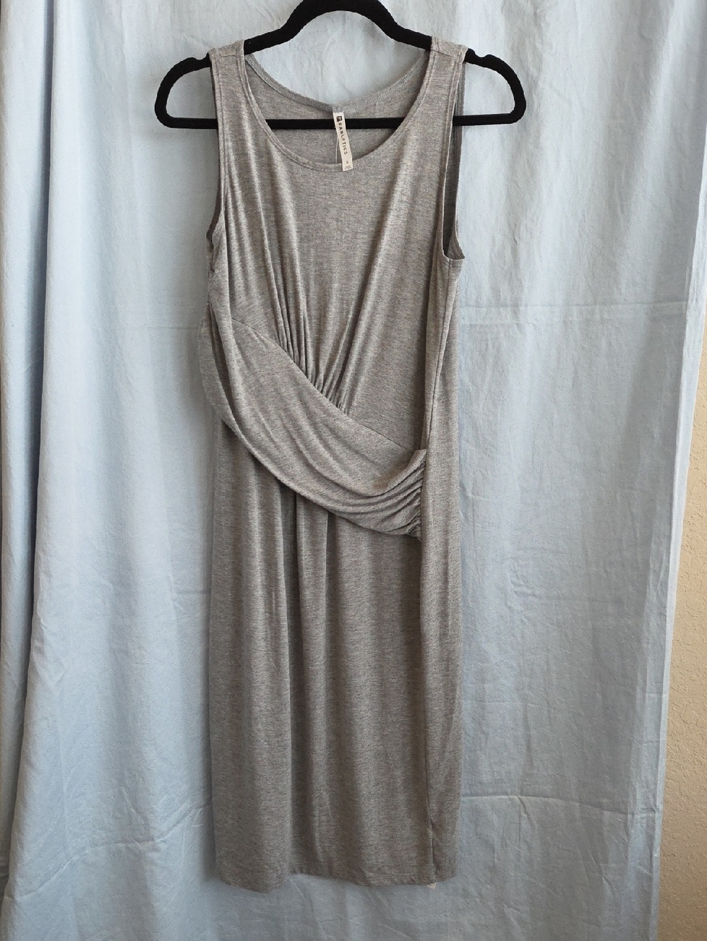NWT Fabletics Retta Midi Dress in Gray Heather - Size S